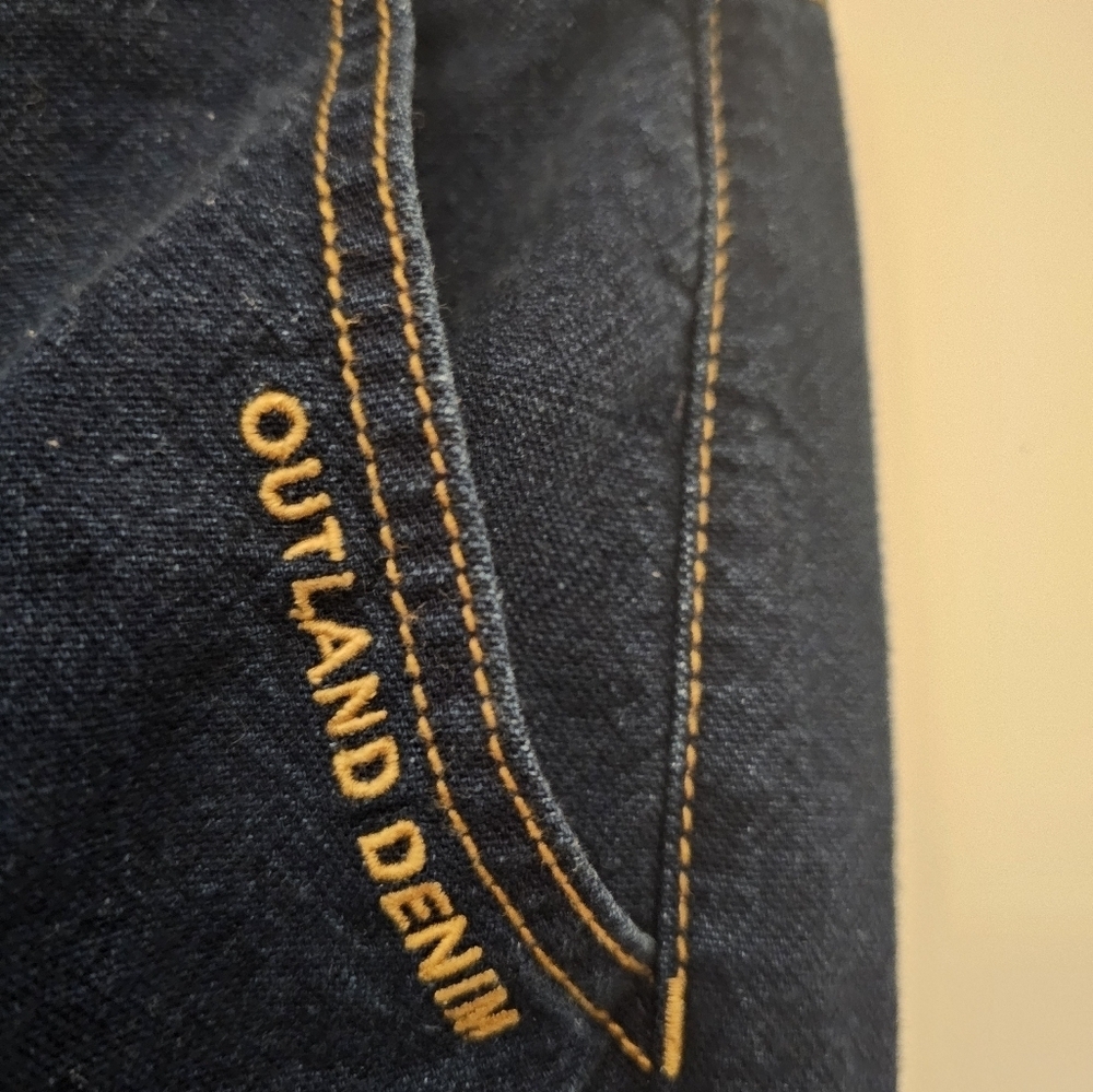 Outland Denim Amelia High Rise Wide Leg Organic Cotton Jeans Size XL - Picture 4 of 8